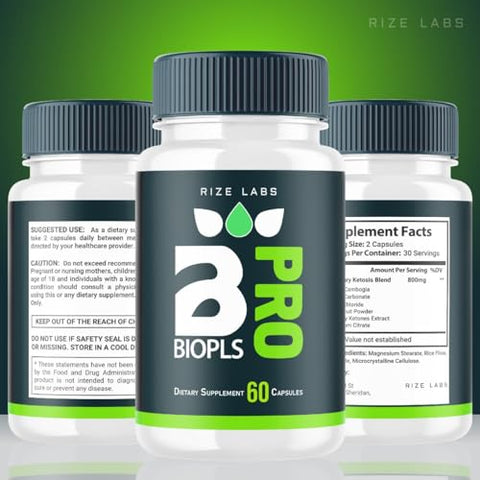 rize labs - Biopls Slim Pro – Cápsulas para Emagrecimento e Bem-Estar Total (60 Cápsulas)