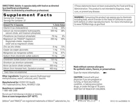 Cal-Assimilate Plus – Complexo de Suporte Ósseo Triplo de Cálcio com Vitamina D3 e Minerais Essenciais - Klaire Labs