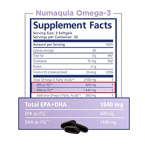 PRN Physician Recommended Nutriceuticals - PRN nūmaqula Omega-3 – Suplemento de Alta DHA com Luteína | Ômega-3 de Alta DHA com Luteína | PRN nūmaqula