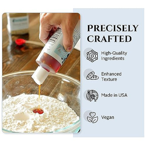 Fast Easy Bread - Lecitina de Soja Líquida (240 ml) | Fácil e Rápido | Frasco Prático sem Bagunça | Emulsificante Natural para Alimentos | Melhora a Textura da Massa e Ingredientes