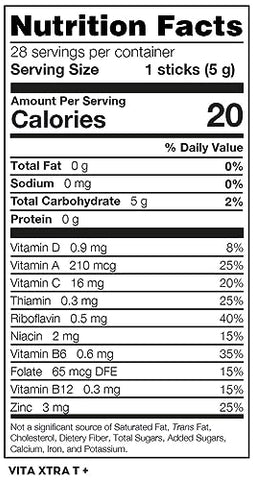 Vita Xtra T – Energético para Energia Durante Todo o Dia com Maca (28 Sticks, Vita Xtra T) - Usoway