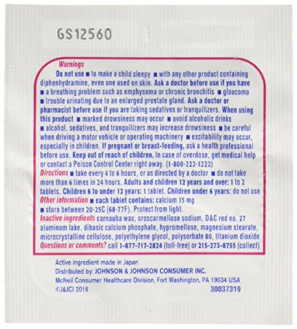 25/2s Display Box – 25 Embalagens de 2 Comprimidos, para Febre – Marca Benadryl - Benadryl