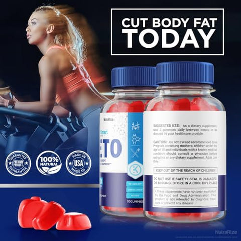 NutraRize - (5 Pacotes) Gomas Health Smart – Gomas Health Smart Keto ACV, Gomas Health Smart Keto para Perda de Peso Avançada, Goma Keto ACV, Suplemento de Força Máxima, HealthSmart
