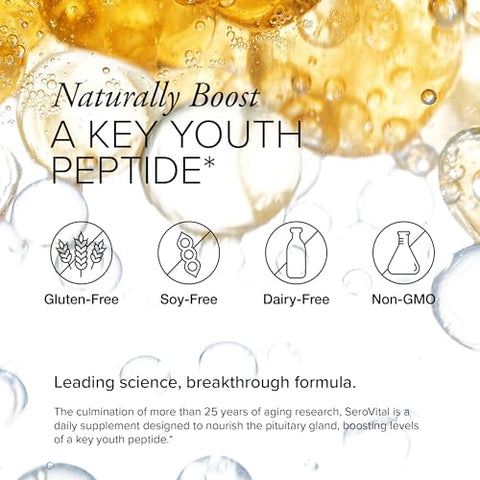 Renewal Complex – Suplemento Feminino de Suporte Peptídico Crítico – Revitalizador para Mulheres, 120 Cápsulas (Embalagem de 1) - Serovital