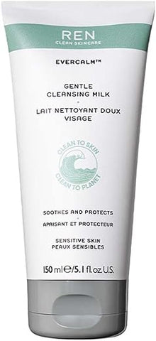 REN Clean Skincare – Evercalm Limpeza Diária Facial – Leite de Limpeza Suave Hidratante  REN