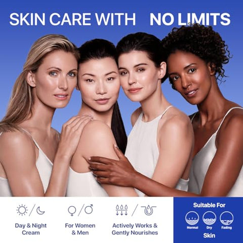 Creme Facial REMEDIAL PAX com Colágeno, Retinol e Ácido Hialurônico – Hidratante Anti-idade Dia e Noite, Reduz Rugas – Mulheres e Homens