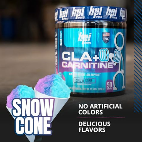 CLA Carnitine – Ácido Linoleico Conjugado – Fórmula para Perda de Peso – Metabolismo, Desempenho, Massa Magra – Livre de Cafeína – Para Homens - BPI Sports