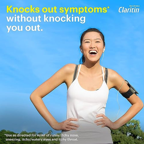 24 Horas: Alívio de Alergia Não Sonolento, Loratadina Antialérgico em Cápsulas Líquidas, 1×30, 1×10, 1×60, 100 Cápsulas Líquidas no Total - Claritin