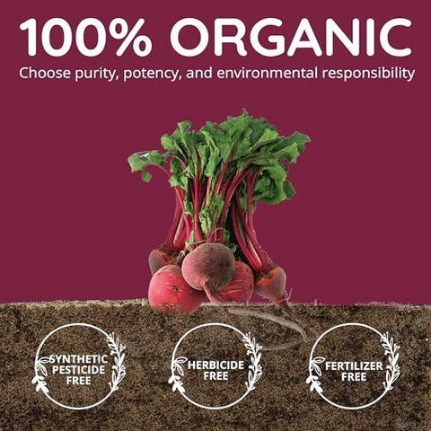 Happy Healthy Hippie - Cápsulas de Beterraba Orgânica [1.300mg Superfood] – Suplemento para Suporte à Pressão Arterial, Pó de Beterraba – Suplemento de Óxido Nítrico, Fluxo Sanguíneo