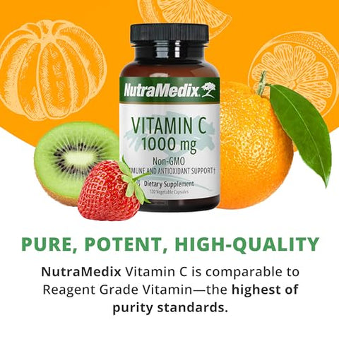 Vitamina C 1000mg – Suporte Imunológico com Antioxidantes - NutraMedix