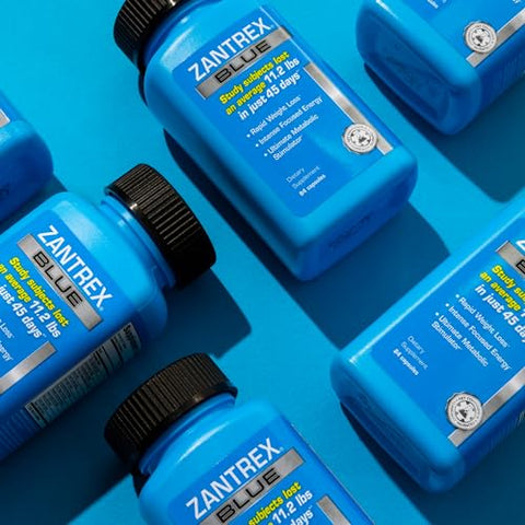 Zantrex - Suplemento para Perda de Peso Blue – Pílulas para Emagrecimento – Suplementos Dietéticos para Perda de Peso – Suplemento para Perder Peso – Pílulas Energéticas e para Perda de Peso – 84 Unidades