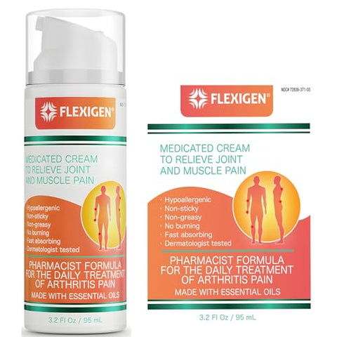 FLEXIGEN - Creme Tópico Natural com Olíbano | 2 Unidades de 3,2 oz (90 g) | Óleos Essenciais