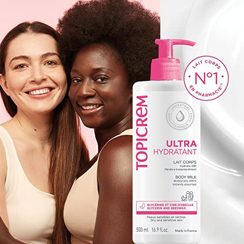 Leite Corporal Ultra-Hidratante 500ml | Hidratação Intensa | Pele Macia e Nutrida - Topicrem
