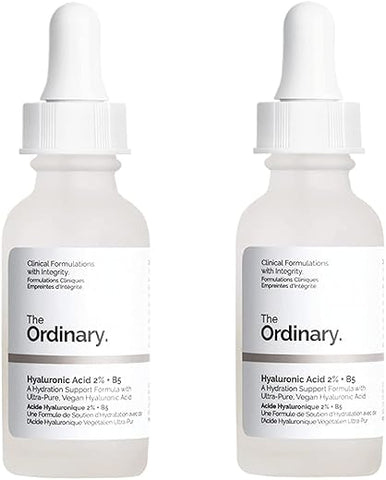 2 Pacotes de Ácido Hialurônico 2%% B5, Serum, 30ml – Hidratação Intensa para a Pele - THE ORDINARY