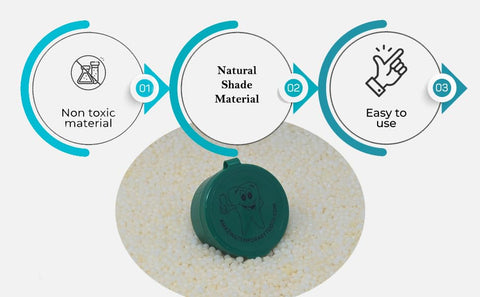 Amazing Temporary Tooth - Kit de Substituição Temporária de Dentes (Sombra Natural) – Reparo de Dentes Ausentes Temporários, Disponível em Sombra Natural ou Brilhante