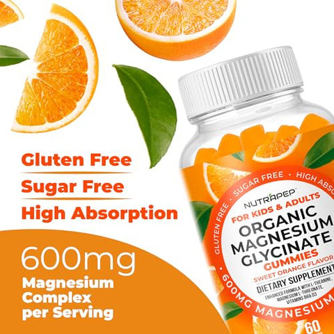 NutraPep - Gomas de Magnésio Glicinato para Crianças – Saúde e Bem-Estar Infantil