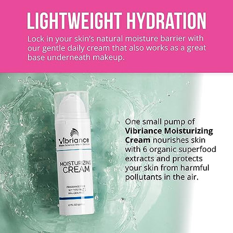 Creme Hidratante Facial Vibriance Leve, Hidratação Rápida, Fórmula Não Oleosa, 50 ml