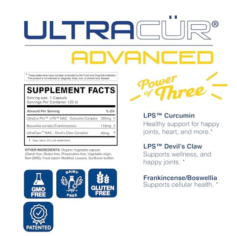 UltraCur - Suporte Avançado à Mobilidade | Líquido de Proteína de Força Clínica com LPS, Curcumina e Garra do Diabo | 100ml