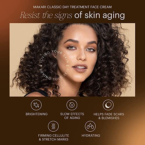 MAKARI - Creme Facial Makari Classic Day Radiance (50ml) | Tratamento Anti-Envelhecimento para Manchas Escuras, Cicatrizes, Imperfeições e Hiperpigmentação | Hidratante Facial para Pele Seca