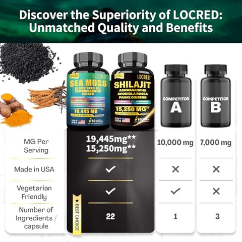 Aimery - Pacote Vitalidade Suprema – Sea Moss 16 em 1 | 500g | Marca Ultimate