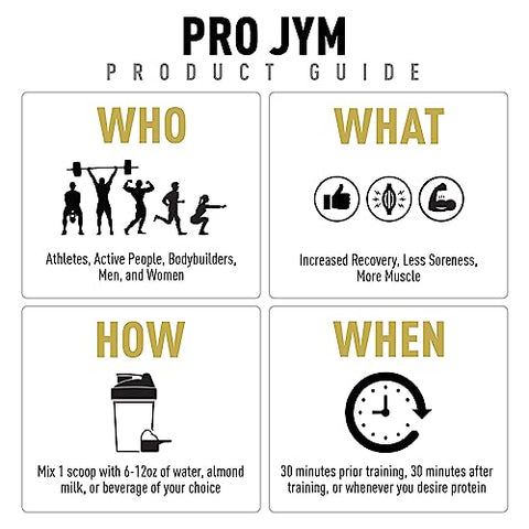 JYM Supplement Science - Pro Jym – Pó de Proteína de Ovo, Leite e Whey Isolado – 100% Natural e de Alta Qualidade