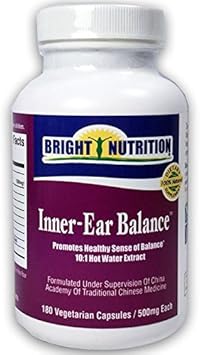 Bright Nutrition - Inner-Ear Balance: 180 Cápsulas – Equilíbrio Interno do Ouvido