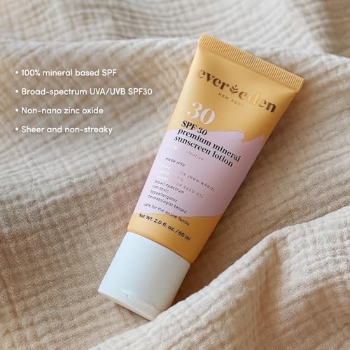 Premium Protetor Solar Mineral SPF30: Protetor Solar Mineral Seguro para Bebês e Toda a Família – Protetor Solar Infantil Não-Nano para UVA o Ano Todo - Evereden