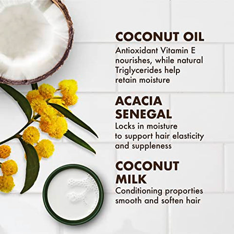 SheaMoisture - Shea Moisture Óleo de Coco 100% Extra Virgem para Cuidados com a Pele, Hidratante para Gestantes contra Estrias, Óleo de Coco Puro para Cuidados com o Cabelo, Vitamina E, Removedor de Maquiagem de Óleo de Coco