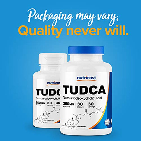 Tudca 250mg – 30 Cápsulas (3 Frascos) – Aumente a visibilidade do produto nos mecanismos de busca - Nutricost