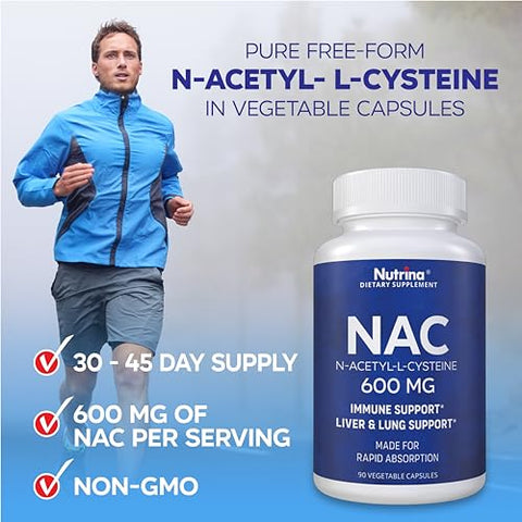 Nutrina - NAC 600 mg – Suporte Imunológico com NAC