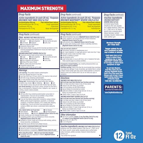 Fast-Max para Resfriado e Gripe – Alívio Rápido – 120ml - Mucinex
