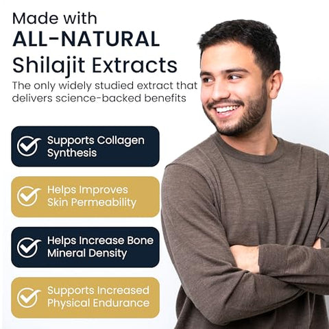 LYNXEOL - Gummies Gold Himalaia Puro Shilajit I Testado em Laboratório I Sem Açúcar I Ashwagandha, Gokshura | Ácido Fúlvico