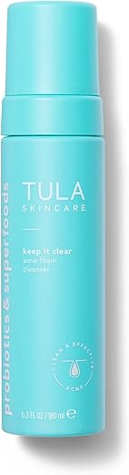 Skin Care Keep It Clear – Espuma de Limpeza para Acne, com Ácido Salicílico, 150ml - TULA