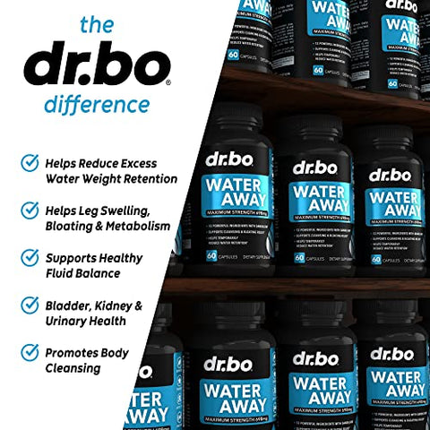 DR. BO - Pílulas Diuréticas para Retenção de Água – Suplementos Naturais Diuréticos para Desinchar a Barriga