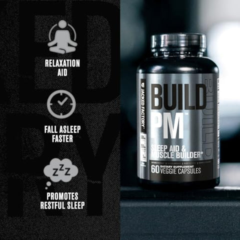 Build PM – Construtor Muscular Noturno – 60 Cápsulas - Jacked Factory