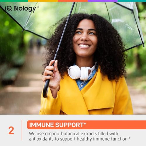 IQ BIOLOGY - Gotas de Mullein para os Pulmões – Mullein Leaf Nettle Leaf Extrato Orgânico Certificado pelo USDA – Limpeza dos Pulmões e Suporte Respiratório – Suporte Respiratório e Imunológico