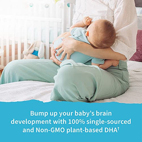 Dr. Formulated Prenatal Vegan DHA – Ômega 3 Vegano Certificado com 400mg DHA DPA de Ômega 3 de Algas em Forma de Triglicerídeos, Ômega 3 de Algas Não-OGM para - Garden of Life