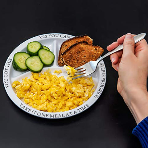 Universal Body Labs - Pratos Nutricionais de Controle de Porção para Perda de Peso Bariátrica para Adultos (2 Unidades) – Marca: Bariatric Portion Control