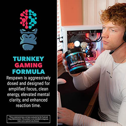 Respawn (Bombsicle) – Suplemento Avançado para Jogos com Foco Amplificado, Tempo de Reação Aprimorado e Energia Limpa (40 Porções) - Gorilla Mind