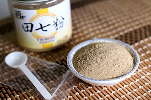 USTCM - Pó de Tienchi Puro 100%% Pseudoginseng Notoginseng Sanqi Ginseng 田七粉 120mesh (4oz) – Marca Tienchi Ginseng – 120g