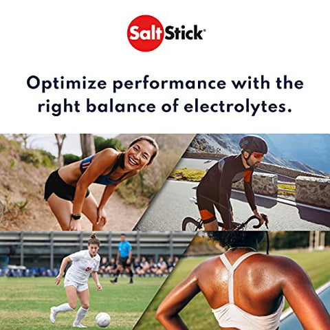 Cápsulas de Eletrólitos – Pílulas de Sal e Eletrólitos para Corrida, Hidratação, Alívio de Cãibras nas Pernas, Recuperação Esportiva – Sal, Magnésio, Potássio, Vitamina D3 – 24 Pacotes, 4g - SaltStick