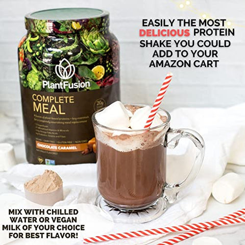 Shake Substituto de Refeição Completo – Pó de Proteína Vegetal com Superfoods e Verdes – 500g - PlantFusion