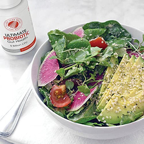 Ultimate Probiótico Vegicaps – Restauração Metabólica Diária, Sobrevivência Comprovada, Cápsulas Probióticas de Bacillus Multicepa Verificadas por DNA (1 Frasco – 60 cápsulas) - Silver Fern