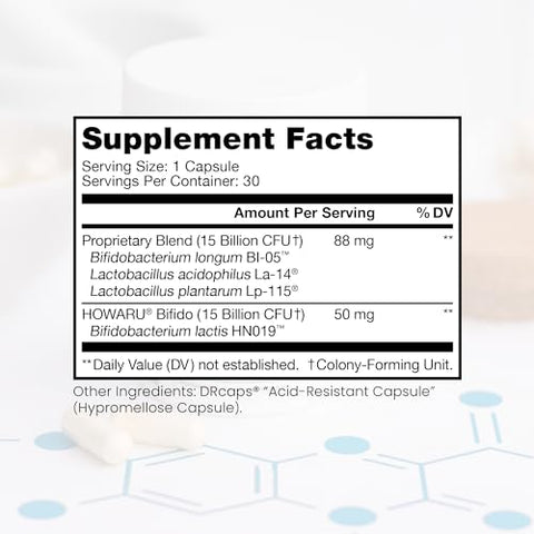 Power Probiotic Daily – 30 Cápsulas Resistentes ao Ácido | 4 Cepas Comprovadas – 30 Bilhões de UFC/Cápsula | Frasco Patenteado Activ-Vial Dessecante para Garantir Frescor | SEM - Pure Therapro Rx