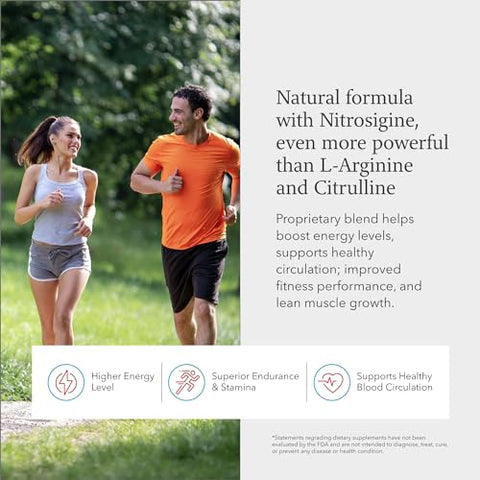 BloodFlow-7: Suplemento de Óxido Nítrico com Nitrosigine – Aumente o Fluxo Sanguíneo e a Performance - Juvenon