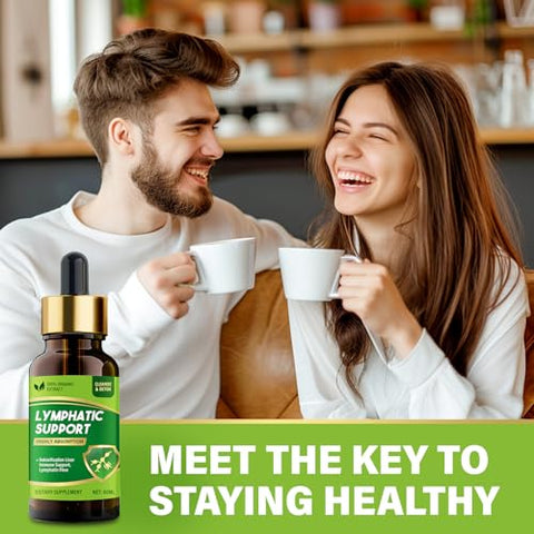Atrilly - Gotas de Drenagem Linfática, Suplementos Herbais para Drenagem Linfática com Equinácea – Marca: Lymphatic Drainage Drops