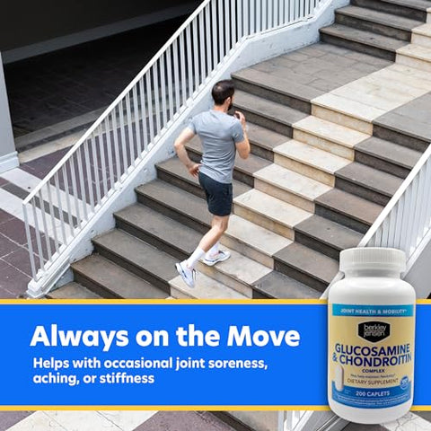 berkley jensen - Berkley Jensen Complexo de Glucosamina Condroitina MSM Boswellia – Suplemento Dietético Avançado de Triplo Fortalecimento para Articulações, Ligamentos, Tendões, Ossos e Suporte de Tecido Conjuntivo, 200g
