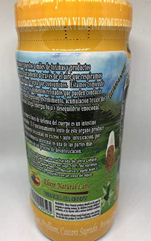 Elixir Natural Lbs - Ultra Limpiador Intestinal 300g – Limpeza Profunda e Natural para o seu Intestino