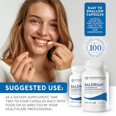Vitaminerals - Baldrian® Original Relaxante Natural Padronizado Valeriana (250g)